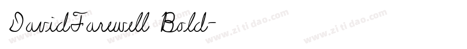 DavidFarewell Bold字体转换